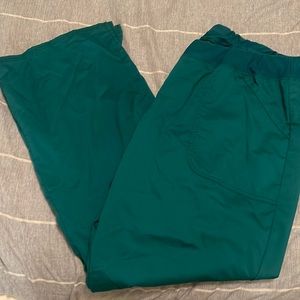Hunter Green Cherokee Workwear Elastic Waist Scrub Pants